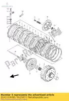 2141110H00, Suzuki, mozzo, manicotto della frizione suzuki rm z250 250 , Nuovo