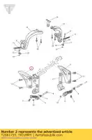 T2081755, Triumph, hielbeschermer rh triumph speed triple 461332 > speed triple r 1050 2011 2012 2013 2014 2015 2016, Nieuw