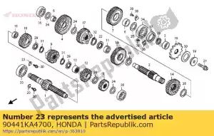 honda 90441KA4700 plaat, lagerhouder - Onderkant