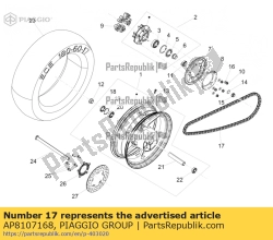 Aprilia AP8107168, Ketting, OEM: Aprilia AP8107168