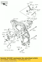 921530800, Kawasaki, parafuso, soquete, 10x279 zx1000-c1 kawasaki zx 1000 2004 2005, Novo