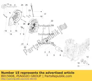 Piaggio Group B015908 casquilho - Lado inferior