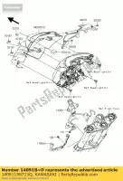 14091158715Q, Kawasaki, coperchio, lampada frontale, m.d. blac er650 kawasaki er-6n 650 2009, Nuovo