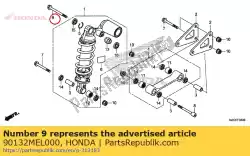 Aqui você pode pedir o parafuso, flange, 10x75 em Honda , com o número da peça 90132MEL000: