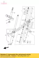 5UX231702000, Yamaha, cilindro comp., forcella anteriore yamaha xjr 1300 2007 2008 2009 2010 2011 2015 2016, Nuovo