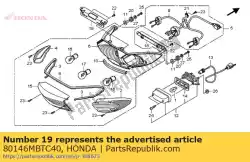 Qui puoi ordinare nessuna descrizione disponibile al momento da Honda , con numero parte 80146MBTC40: