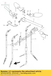 kabel, gaspedaal van Suzuki, met onderdeel nummer 5830020F00, bestel je hier online: