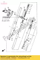 2F0231100000, Yamaha, buis, binnen yamaha sr 500 1993, Nieuw