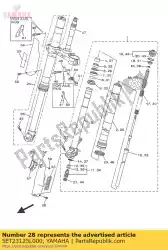 Aquí puede pedir metal, diapositiva 1 de Yamaha , con el número de pieza 5ET23125L000: