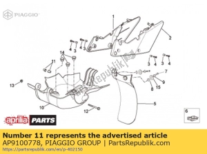 aprilia AP9100778 struik - Onderkant