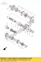 5NL174111000, Yamaha, Asse, principale yamaha yz 250 2001 2002 2003 2004 2005 2006 2007, Nuovo