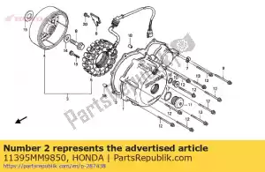 honda 11395MM9850 joint, l. crique de carter - La partie au fond