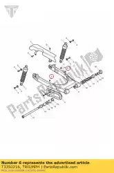 Qui puoi ordinare inserto filettato m6 da Triumph , con numero parte T3350216: