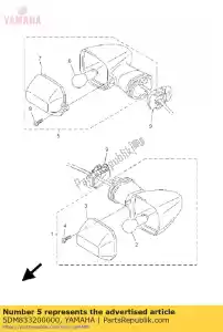 yamaha 5DM833200000 clignotant avant assy 2 - La partie au fond