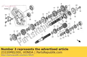 honda 23220MEL000 countershaft comp. - Bottom side