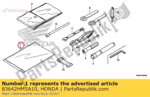 honda 83642HM5A10 tas, handleiding - Onderkant