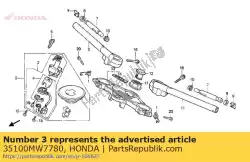 Here you can order the switch assy.,comb from Honda, with part number 35100MW7780: