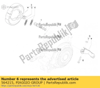 564215, Aprilia, Leva freno posteriore, Nuovo