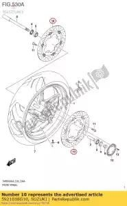 suzuki 5921038G10 p?yta komp., przód - Dół