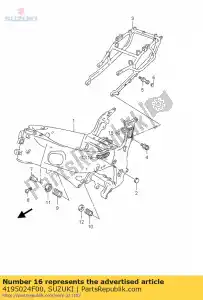 Suzuki 4195024F00 emblema, moldura bo - Lado inferior