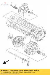 Qui puoi ordinare ingranaggio, prim. Drvn. Da Suzuki , con numero parte 2120043D04: