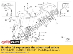 Aprilia AP8144296, Caoutchouc de miroir, OEM: Aprilia AP8144296