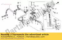 43500MS9611, Honda, geen beschrijving beschikbaar op dit moment honda ntv 650 1988 1989 1990 1991 1993, Nieuw