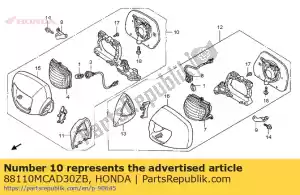 Honda 88110MCAD30ZB specchio assy., r. indietro * nh - Il fondo