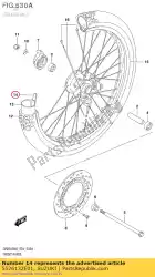 Here you can order the protector,wheel from Suzuki, with part number 5526132E01: