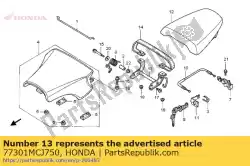 Ici, vous pouvez commander le charnière comp., siège auprès de Honda , avec le numéro de pièce 77301MCJ750: