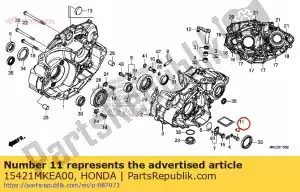 honda 15421MKEA00 tamis, filtre à huile - La partie au fond