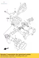 6910015810, Suzuki, conjunto de pastilhas de freio suzuki dr 350 1998 1999, Novo