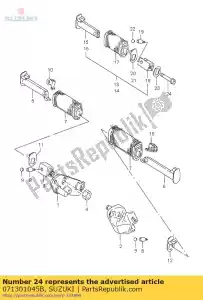 Suzuki 071301045B parafuso - Lado inferior