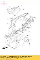 Qui puoi ordinare rimani, parafango 1 da Yamaha , con numero parte 5TG215131000: