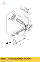 4BDY46121000, Yamaha, jeu de couronne dentée yamaha yfm 250 2000 2001, Nouveau