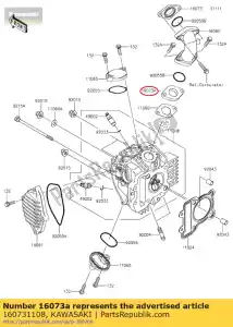 kawasaki 160731108 aislante klx110-a1 - Lado inferior