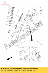 Aquí puede pedir tubo exterior 2 derecho de Yamaha , con el número de pieza 5BRF31360000: