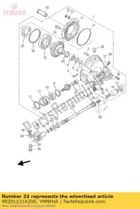 yamaha 90201231A200 rondelle, plaque (4h7) - La partie au fond