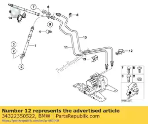 bmw 34322350522 clip - Bottom side