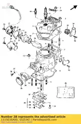 Ici, vous pouvez commander le valve, roseau auprès de Suzuki , avec le numéro de pièce 1315036A00: