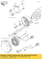 Aquí puede pedir estator zx1400fdf de Kawasaki , con el número de pieza 210030144: