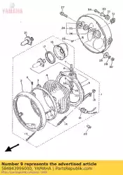 Aqui você pode pedir o amortecedor, anel de montagem 1 em Yamaha , com o número da peça 584843996000: