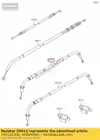 540120306, Kawasaki, cavo acceleratore, apertura ej800ab kawasaki  w 800 2011 2012 2013 2014 2016 2018, Nuovo