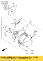 lever-comp ksf50-a1 van Kawasaki, met onderdeel nummer 13236S003, bestel je hier online: