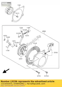 kawasaki 13236S003 lever-comp ksf50-a1 - Onderkant