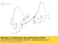 GU03444015, Piaggio Group, Lh support moto-guzzi california california classic touring california ev ev touring pi california ev pi cat 1100 2001 2002 2003 2006, New