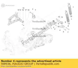 Tutaj możesz zamówić zacisk lewy od Piaggio Group , z numerem części 598938: