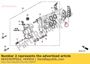 Honda 06455KPP902 klocki hamulcowe - Dół