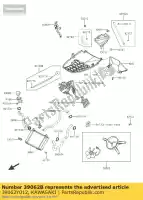 39062Y012, Kawasaki, resfriamento de mangueira, saída sc125agf kawasaki j 125 2016, Novo