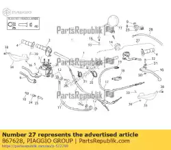 Aqui você pode pedir o controle de embreagem completo em Piaggio Group , com o número da peça 867628: